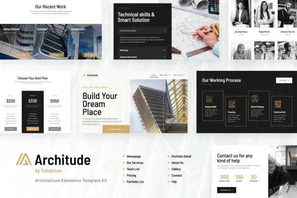 Architude - Site para Agência de Arquitetura e Design de Interiores.