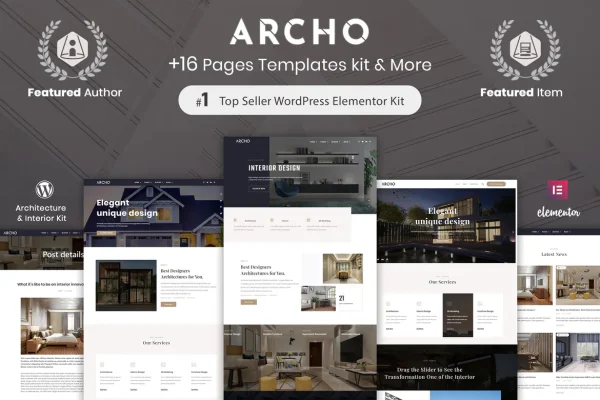 Archo - Site para Arquitetura e Designer de Interior