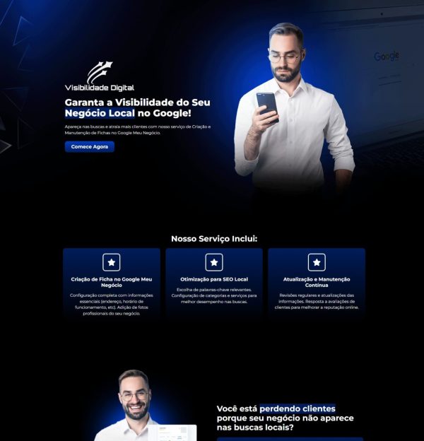 Domine o Google - Landing Page Google Meu Negócio