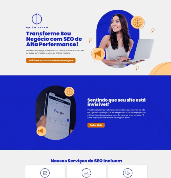 Elevação Digital - Landing Page de Serviço de SEO