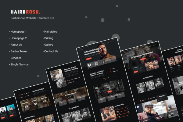 Hairbrosh - Site para barbearia e cabeleireiro