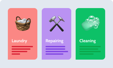 Sección de servicios de Elementor