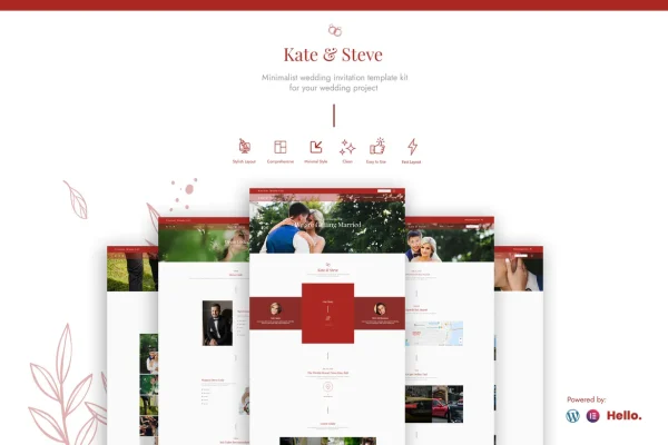 Kate & Steve - Convite de Casamento
