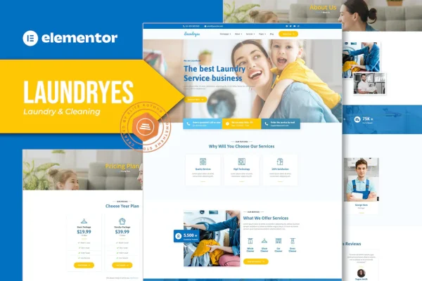 Laundryes -Modelo para lavanderia e limpeza