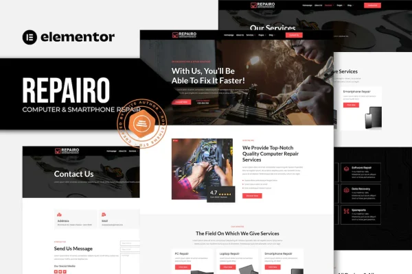 Repairo - Modelo assistência técnica para reparo de computadores e smartphones