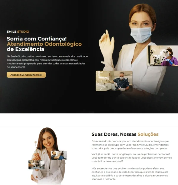 Smile Studio - Landing Page de Clínica Odontológica