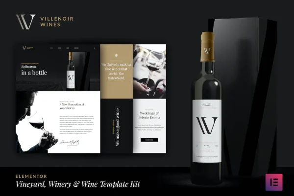Villenoir - Modelo para empresa de vinhos