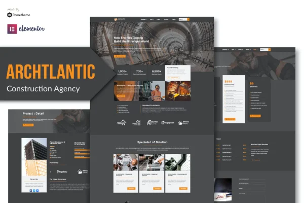 Archtlantic - Site para Agência de Construção