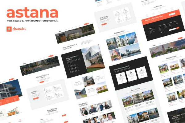 Astana - Site para Imobiliário e Arquitetura