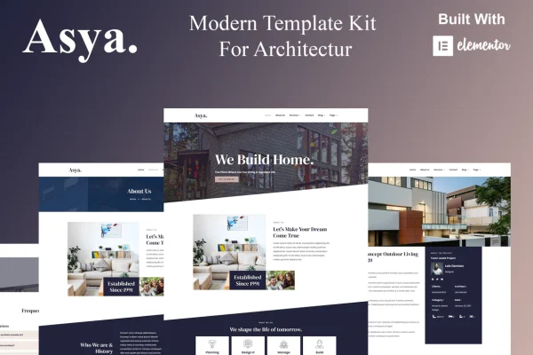 Asya - Site para Arquitetura Moderna