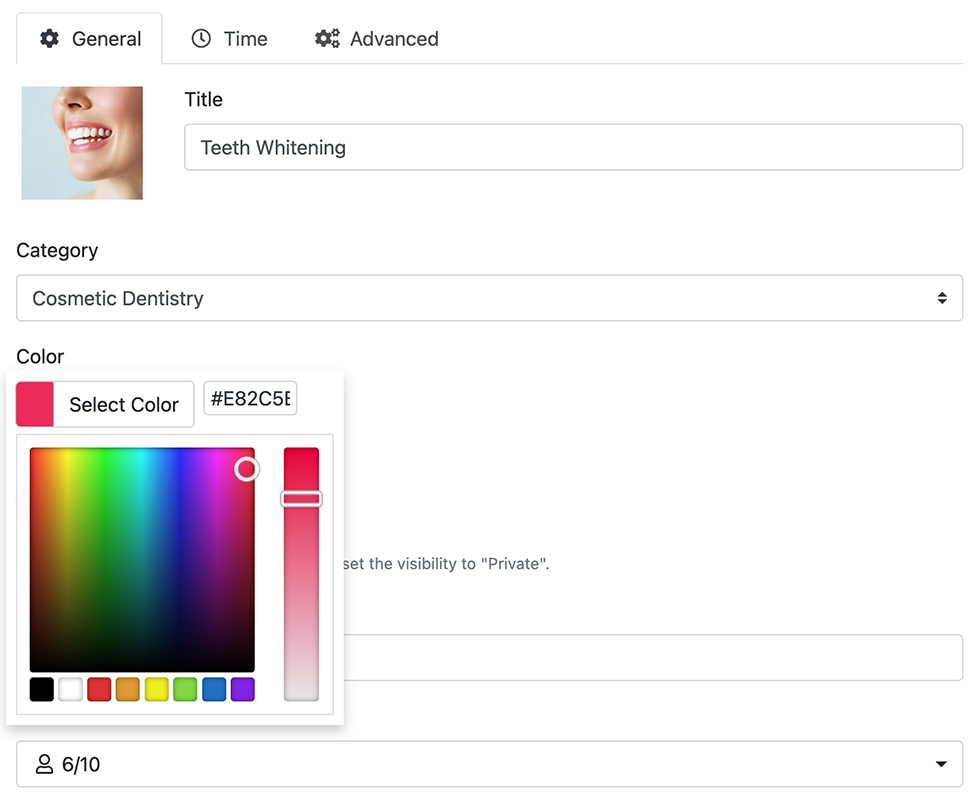 Color code services in Bookly calendar Serviços de código de cores no calendário Bookly