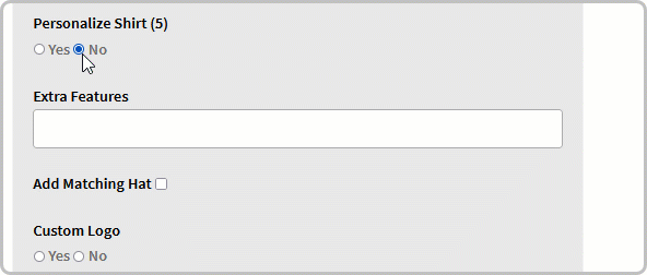 Opções de produtos woCommerce