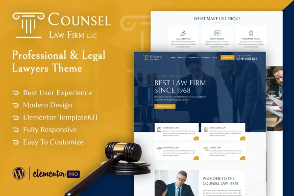 Lawyer - Finance and Law Website