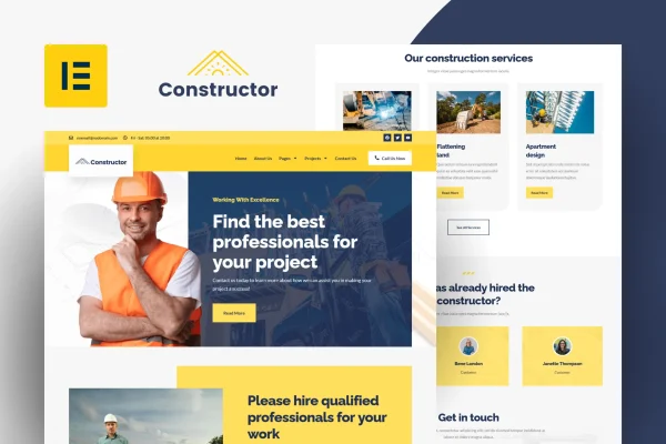 Construtor - Site de construção e reparo