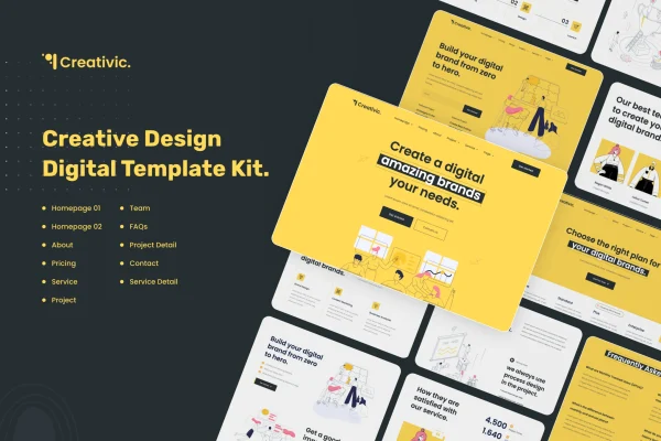 Creativic - Template Kit Elementor da Agência Criativa