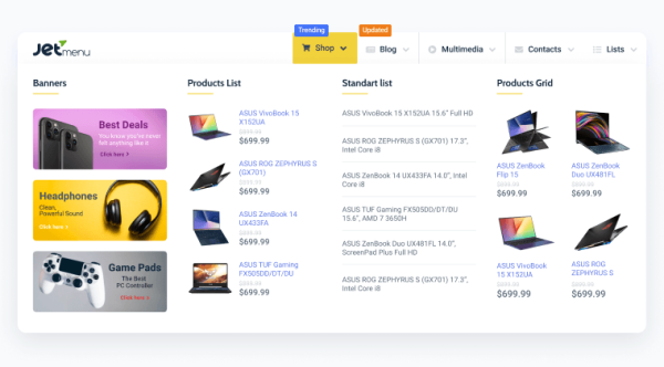 JetMenu v2.4.9.1 Mega Menu - Crocoblock - Imagem 3