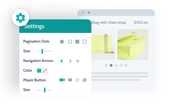 Configuración de estilo para elementos de la galería