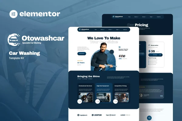 Otowashcar - Template para Lava Jato e lavagem de carros
