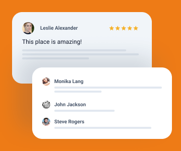 Listagem de avaliações