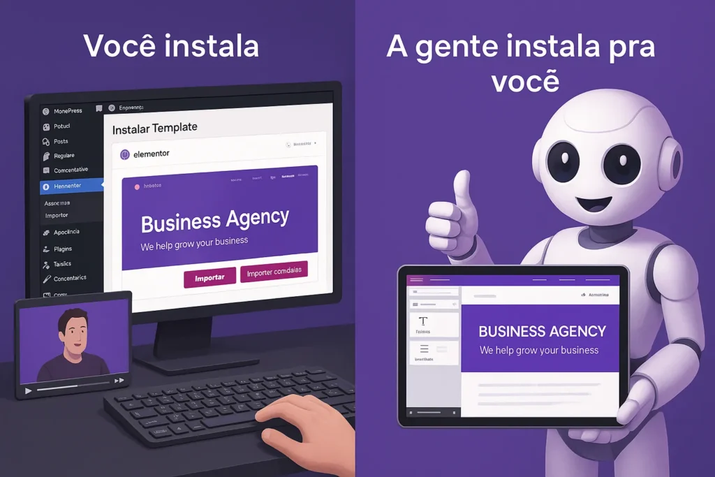 voce instala ou nos
